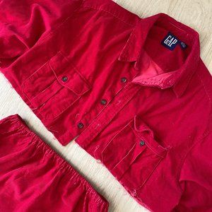 Vintage Reworked Corduroy Two-Piece Set